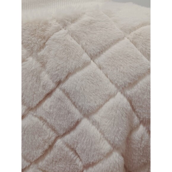 Chance or Fate Cream Diamond Furry sweater Size Small - Picture 3 of 7